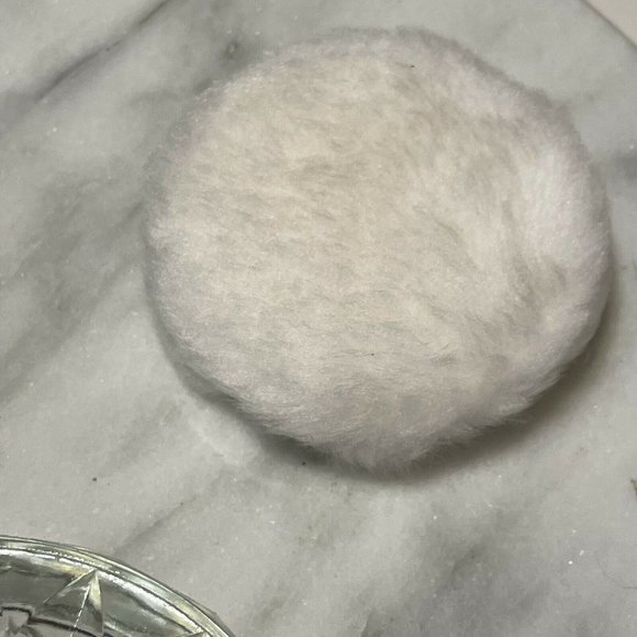 Vtg 50 Godinger Silver Glass Vanity Powder Puff - Picture 8 of 11